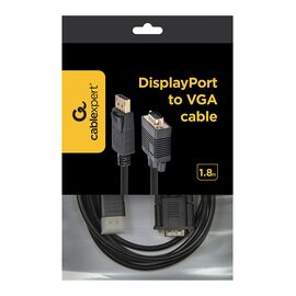 Gembird CCP-DPM-VGAM-6 video cable adapter 1.8 m VGA (D-Sub) DisplayPort Black - Monitor Cables - Cables & Adapters - Techbox