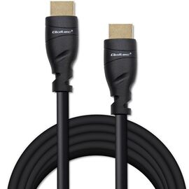 Qoltec 50353 HDMI v2.1 Cable Ultra high speed 8K | 60Hz | 26AWG | GOLD | 5m - Monitor Cables - Cables & Adapters - Techbox