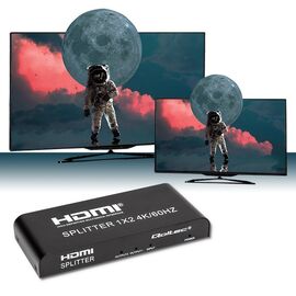 Qoltec 51797 Active HDMI Splitter 2 x HDMI 4K x 2K | 6Gb/s | 60Hz | Techbox