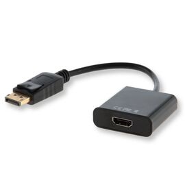 Savio CL-55 video cable adapter 0.2 m DisplayPort HDMI Type A (Standard) Black - Adaptors & Plugs - Cables & Adapters - Techbox