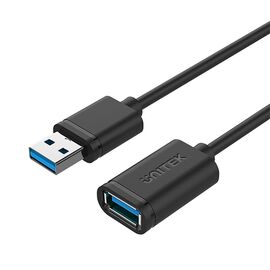 UNITEK Y-C457GBK USB cable 1 m USB 3.2 Gen 1 (3.1 Gen 1) USB A Black - Adaptors & Plugs - Cables & Adapters - Techbox