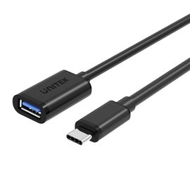 UNITEK Y-C476BK USB cable 0.2 m USB 3.2 Gen 1 (3.1 Gen 1) USB C USB A Black - Adaptors & Plugs - Cables & Adapters - Techbox