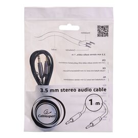 Gembird CCAP-444-1M audio cable 3.5mm Black - Monitor Cables - Cables & Adapters - Techbox