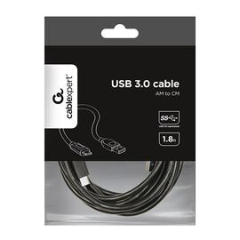 Gembird CCP-USB3-AMCM-6 USB cable USB 3.2 Gen 1 (3.1 Gen 1) 1.8 m USB C USB A Black | Techbox