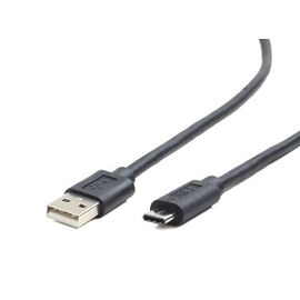 Gembird USB-A/USB-C, 1m USB cable USB 2.0 USB A USB C Black | Techbox