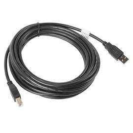 Lanberg CA-USBA-10CC-0050-BK USB cable 5 m USB 2.0 USB B Black - USB Cables - Cables & Adapters - Techbox