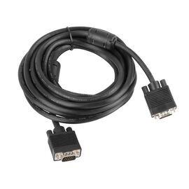 Lanberg CA-VGAC-10CC-0050-B VGA cable 5 m VGA (D-Sub) Black | Techbox