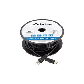 LANBERG CABLE HDMI M/M V2.1 30M 8K OPTICAL AOC - Monitor Cables - Cables & Adapters - Techbox