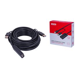 UNITEK Y-278 USB cable 10 m USB 2.0 2 x USB A USB A Black - USB Cables - Cables & Adapters - Techbox