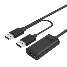 UNITEK Y-278 USB cable 10 m USB 2.0 2 x USB A USB A Black - USB Cables - Cables & Adapters - Techbox
