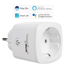 GreenBlue WiFi remote controlled socket, Android/iOS/Alexa/Google Home, energy cons. Energy, timer, max 3680W, type F, GB720 F - Electricity - More Products - Techbox