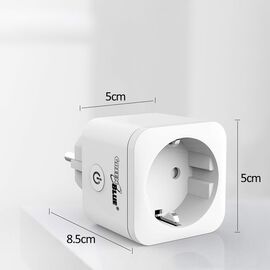 GreenBlue WiFi remote controlled socket, Android/iOS/Alexa/Google Home, energy cons. Energy, timer, max 3680W, type F, GB720 F - Electricity - More Products - Techbox