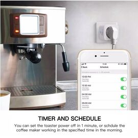 GreenBlue WiFi remote controlled socket, Android/iOS/Alexa/Google Home, energy cons. Energy, timer, max 3680W, type F, GB720 F - Electricity - More Products - Techbox