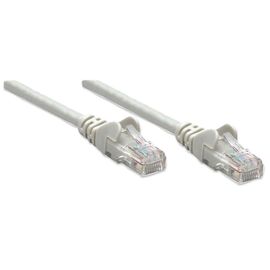 Intellinet Network Patch Cable, Cat5e, 2m, Grey, CCA, U/UTP, PVC, RJ45, Gold Plated Contacts, Snagless, Booted, Lifetime Warranty, Polybag - Network & Phone Cables - Cables & Adapters - Techbox