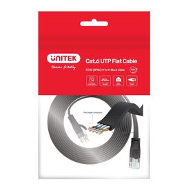 UNITEK Cat 6 UTP RJ45 (8P8C) Flat Ethernet Cable - Network & Phone Cables - Cables & Adapters - Techbox