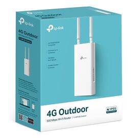 TP-Link TL-MR100-OUTDOOR wireless router Fast Ethernet Single-band (2.4 GHz) 4G White - Modem & Routers - Network Devices - Techbox