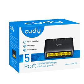 Cudy GS105D network switch Gigabit Ethernet (10/100/1000) Black | Techbox