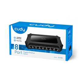 Cudy GS108D network switch Gigabit Ethernet (10/100/1000) Black - Switches - Network Devices - Techbox