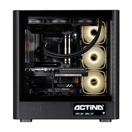 Actina 5901443440239 PC AMD Ryzen™ 9 9900X3D 32 GB DDR5-SDRAM 2 TB SSD NVIDIA GeForce RTX 5090 Midi Tower Black | Techbox