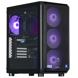 Actina 5901443410249 PC Intel® Core™ i5 i5-14400F 32 GB DDR5-SDRAM 1 TB SSD Intel Arc B580 Midi Tower Black - Ready-made PC - Ready-made - Techbox