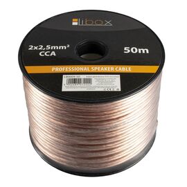 Libox Kabel głośnikowy 2x2,50mm LB0009-50 audio cable 50 m Transparent | Techbox