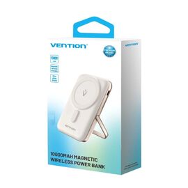 Vention 10000mAh 20W - magnetic power bank (white) - Powerbanks - Smartphone Chargers - Techbox