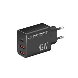 Esperanza EZC106K mains charger 42W Black | Techbox