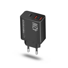 Esperanza EZC106K mains charger 42W Black | Techbox