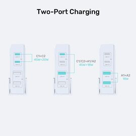 GaN network charger - Unitek P1228ABK01-EU | 70W 2x USB-C 2x USB-A | Techbox