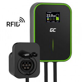 GREEN CELL WALLBOX EV POWERBOX 22KW WITH SOCKET & RFID | Techbox