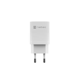 NATEC RIBERA GAN CHARGER 1X USB-A + 1X USB-C 30W WHITE - Travel Chargers - Smartphone Chargers - Techbox