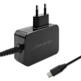 Qoltec 52386 GaN POWER PRO charger | 1xUSB-C | 65W | 5-20V | 3-3.25A | Black | Techbox