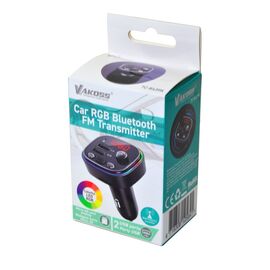 Vakoss TC-B439K FM transmitter 87.5 - 108 MHz Bluetooth/USB Black - Smartphone Holders - Smartphones - Techbox