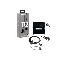 Shure SE112-GR Headphones Wired In-ear Calls/Music Black, Grey | Techbox