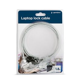 Gembird LK-K-01 Cable lock for notebooks (key lock) 1.8m | Techbox