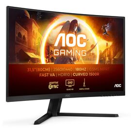AOC G4 CQ32G4VE computer monitor 81.3 cm (32") 2560 x 1440 pixels Quad HD LCD Black, Grey | Techbox