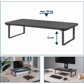 Gembird MS-TABLE-03 monitor mount / stand Desk Black | Techbox