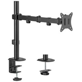 Maclean MC-753N LCD Monitor Desk Mount 17-32" 9kg VESA 75x75 100x100 Single Arm Extendable Adjustable | Techbox