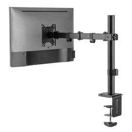 Maclean MC-753N LCD Monitor Desk Mount 17-32" 9kg VESA 75x75 100x100 Single Arm Extendable Adjustable | Techbox