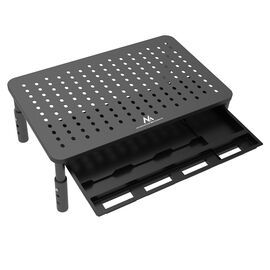 Maclean MC-946 Monitor Laptop Stand 13" - 32" 3-Level Height Adjustment with Drawer up to 20kg Sturdy Vented | Techbox