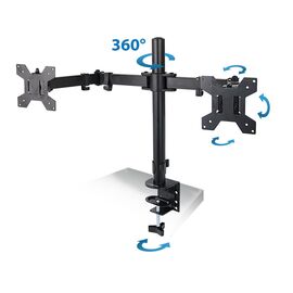 Esperanza ERW018 Desk mount for two monitors 10-27'' up to 8kg | Techbox