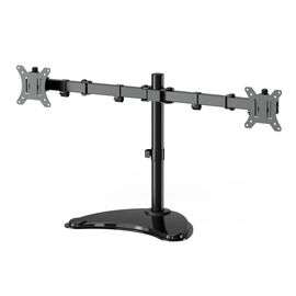 Gembird MS-D2ST-02 Monitor desk stand (rotate, tilt, swivel), 13”-32”, black | Techbox