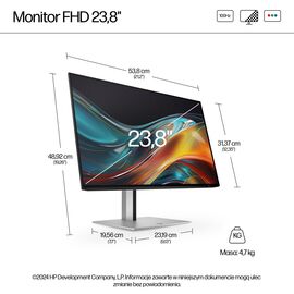 HP Series 7 Pro 23.8 inch FHD Monitor - 724pf - Monitors - Monitors & Mounts - Techbox