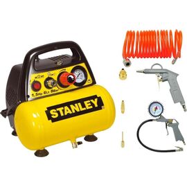 OIL-FREE COMPRESSOR 6L+PNEUMATIC KIT STANLEY | Techbox