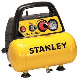 OIL-FREE COMPRESSOR 6L+PNEUMATIC KIT STANLEY | Techbox