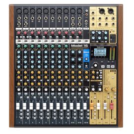Tascam MODEL 16 audio mixer 16 channels 20 - 30000 Hz Black, Gold, Wood - DJ Controllers - Image & Sound - Techbox