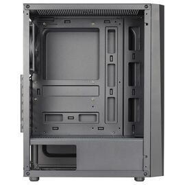 Aerocool DELTABKV1 ATX PC Case RGB Front Full Side Window 12cm Fan Black | Techbox
