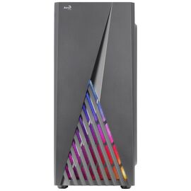 Aerocool DELTABKV1 ATX PC Case RGB Front Full Side Window 12cm Fan Black | Techbox