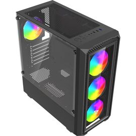Savio Noctis Glass RGB Cube Black - Computer Cases - PC Cases & Accessories - Techbox