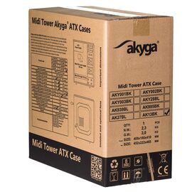 Akyga AK13BK computer case Micro Tower Black | Techbox